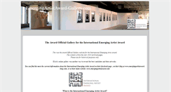 Desktop Screenshot of emergingartistaward-gallery.com